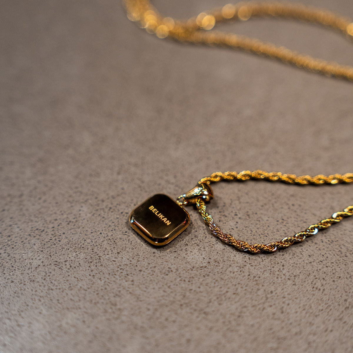 Blackout Onyx Pendant - Gold