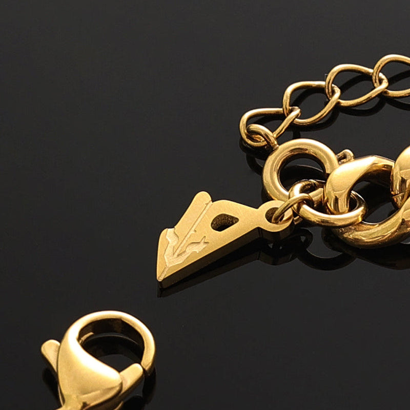 Relic Cuban Cross Bracelet – Gold