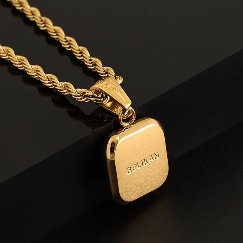 Blackout Onyx Pendant - Gold