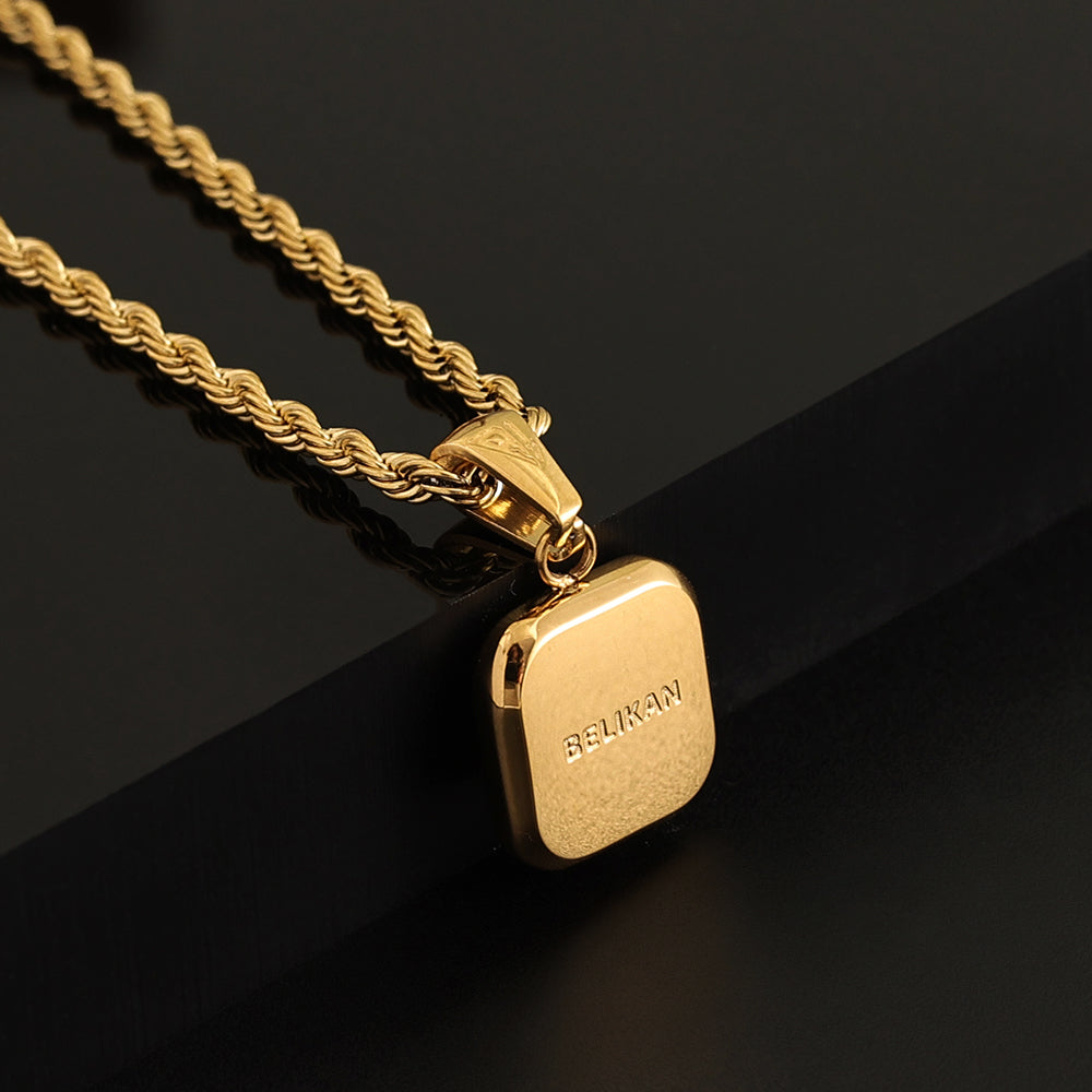 Blackout Onyx Pendant - Gold