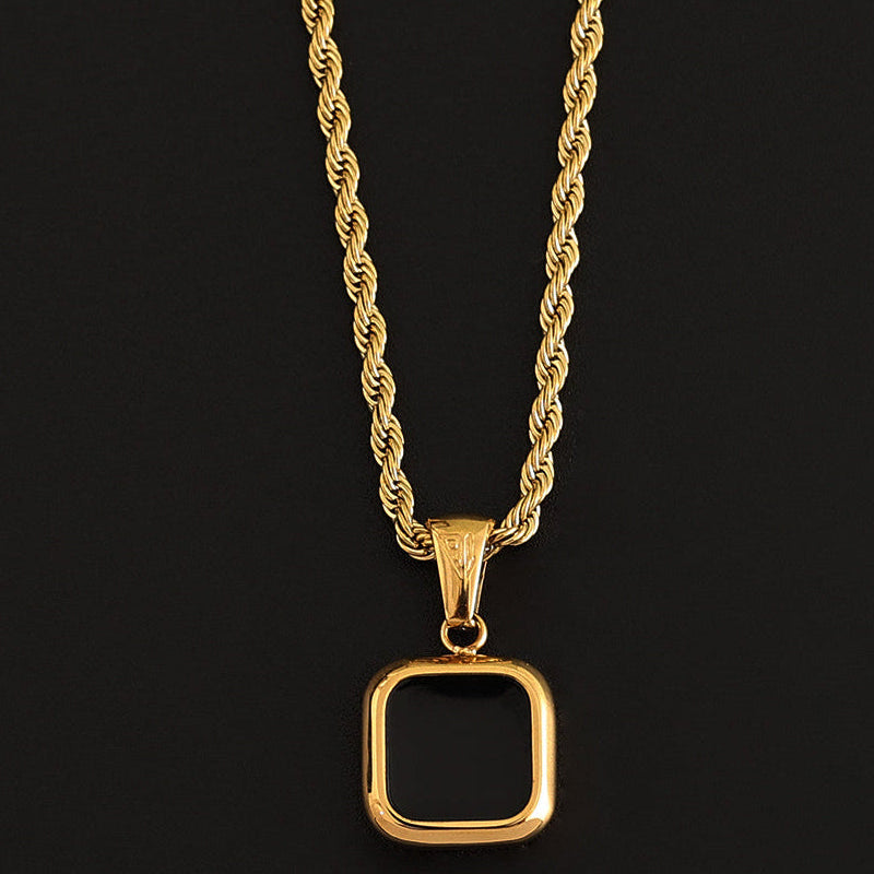 Blackout Onyx Pendant - Gold
