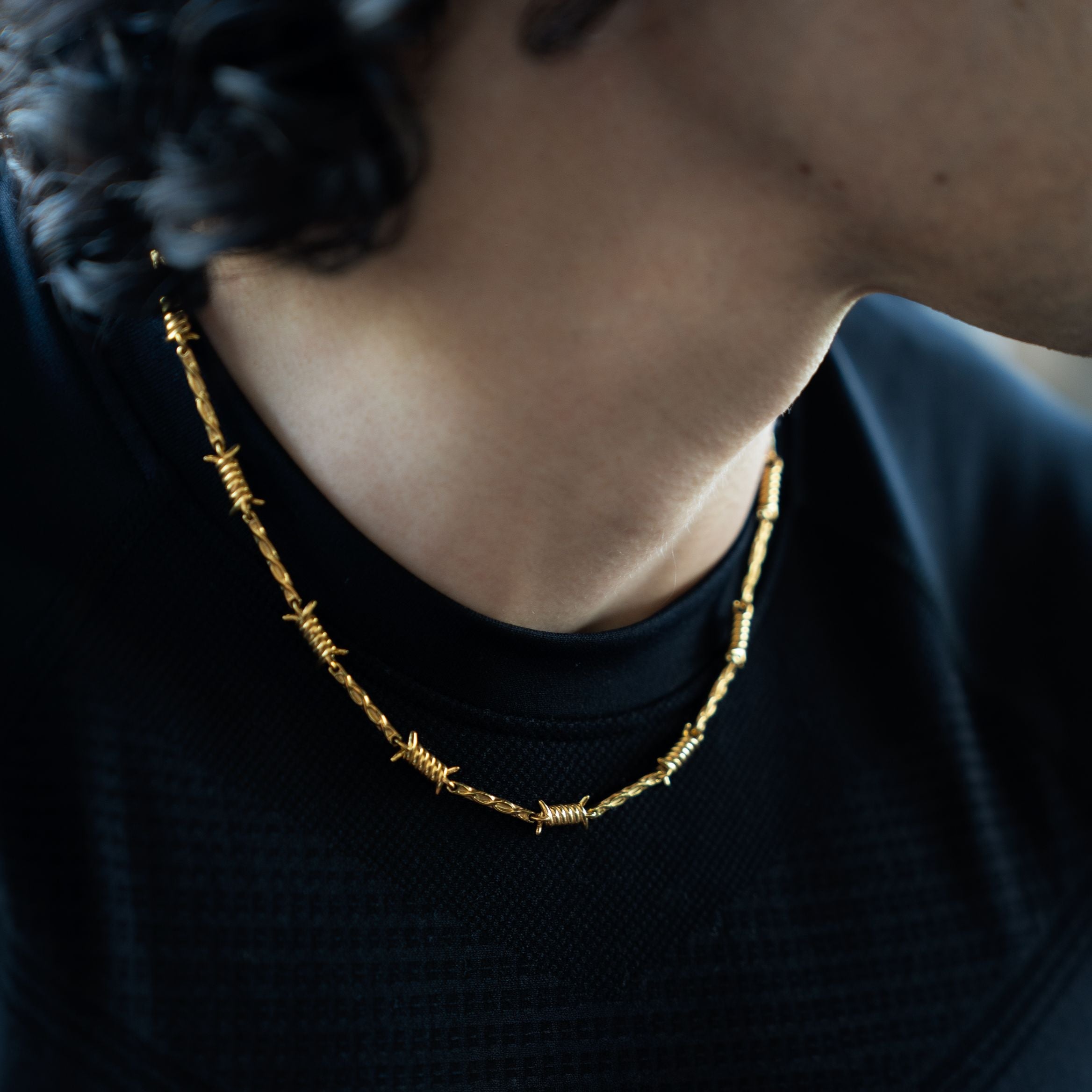 Belikan Barbed Wire Chain - Gold