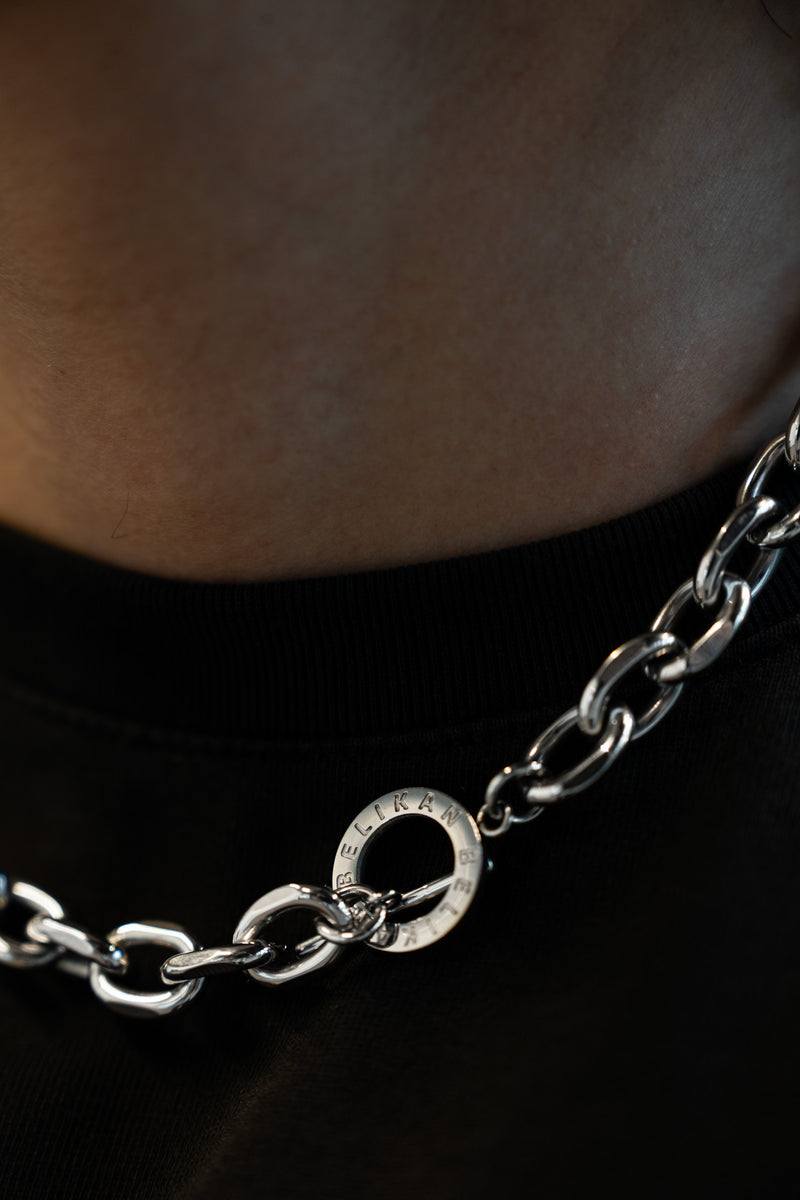 BELIKAN Toggle Chain — Silver