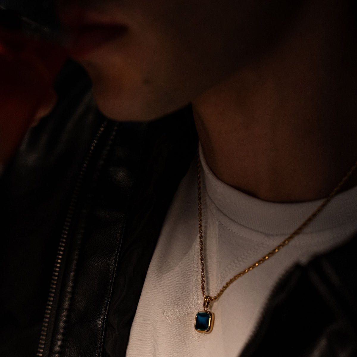 Blackout Onyx Pendant - Gold