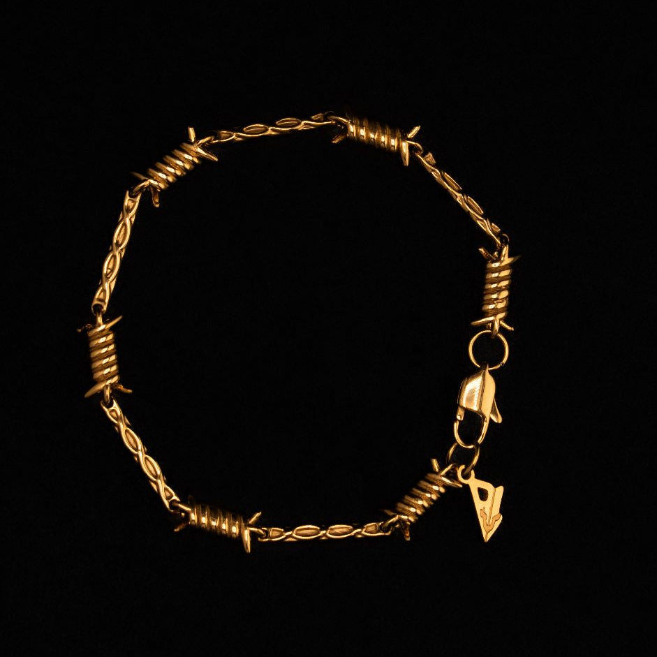 Belikan Barbed Wire Bracelet - Gold