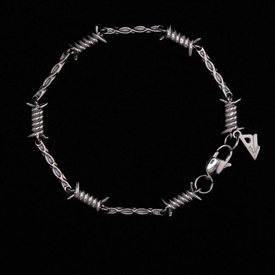 Belikan Barbed Wire Bracelet - Silver Tone