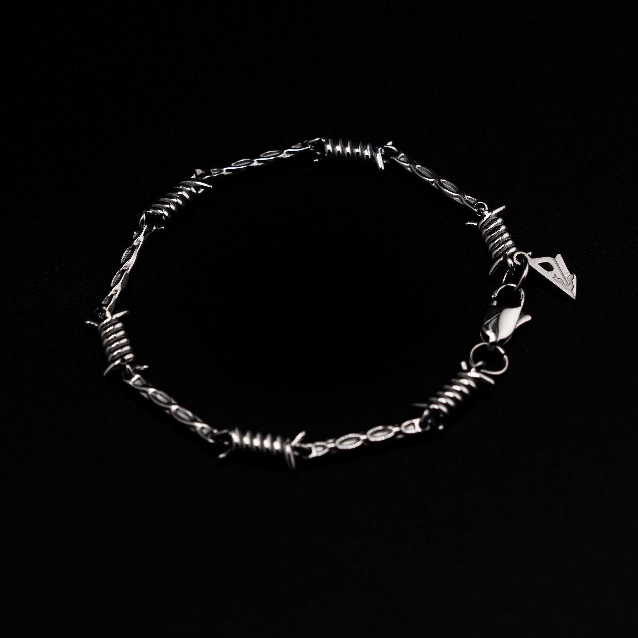 Belikan Barbed Wire Bracelet - Silver Tone