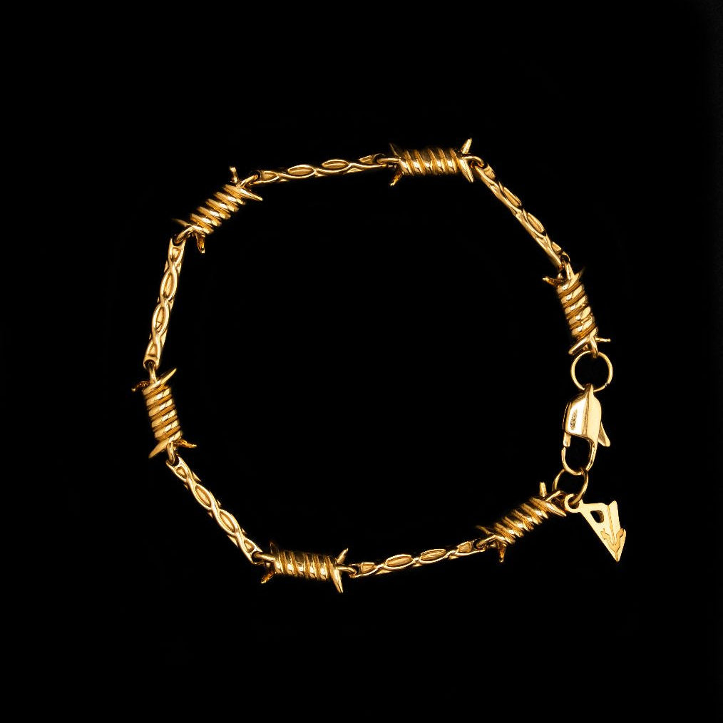 Belikan Barbed Wire Bracelet - Gold