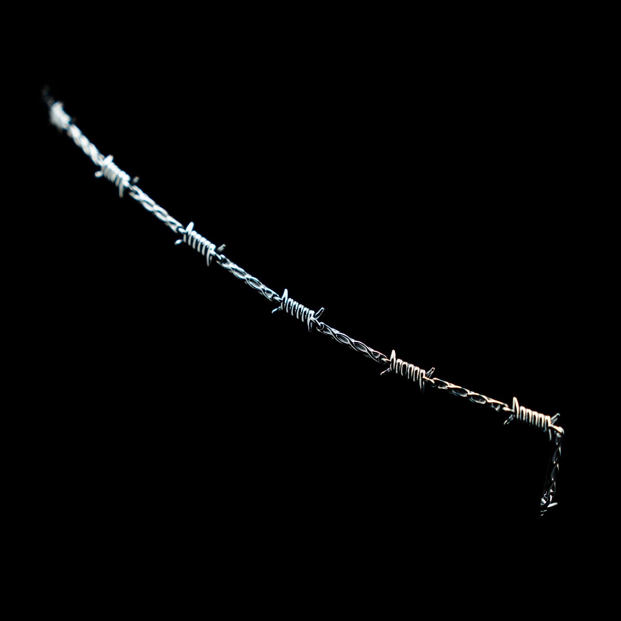 Belikan Barbed Wire Chain - Silver Tone