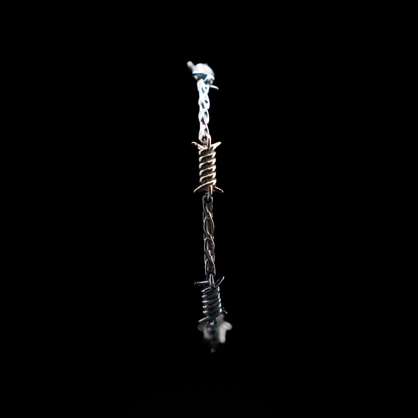 Belikan Barbed Wire Bracelet - Silver Tone