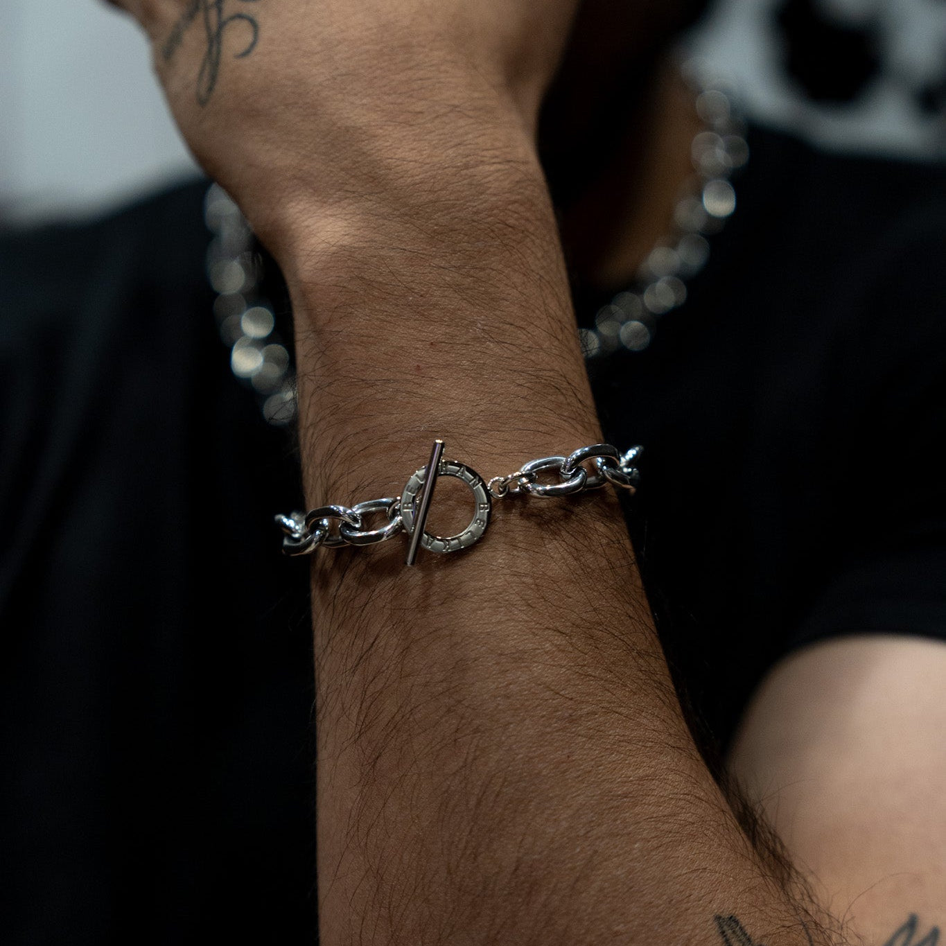 BELIKAN Toggle Bracelet — Silver