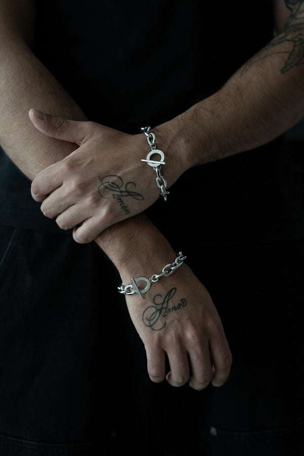 BELIKAN Toggle Bracelet — Silver