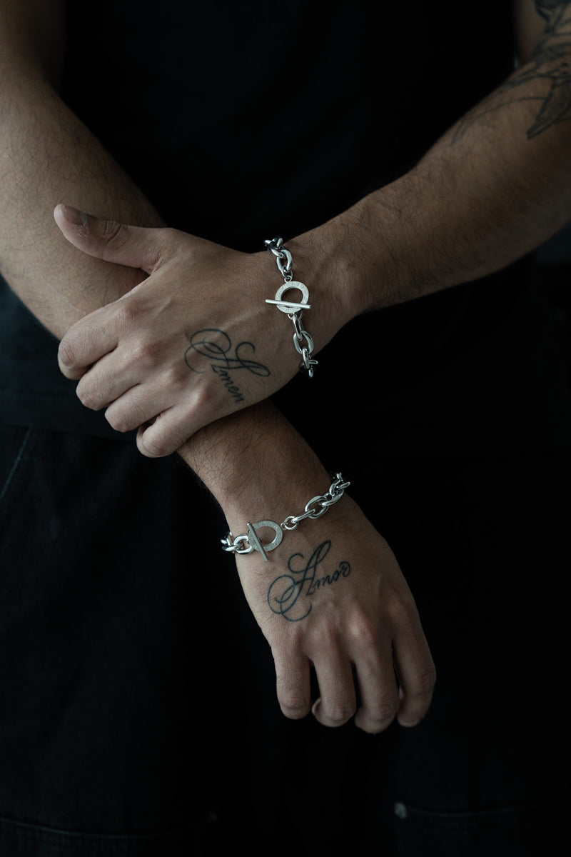 BELIKAN Toggle Bracelet — Silver
