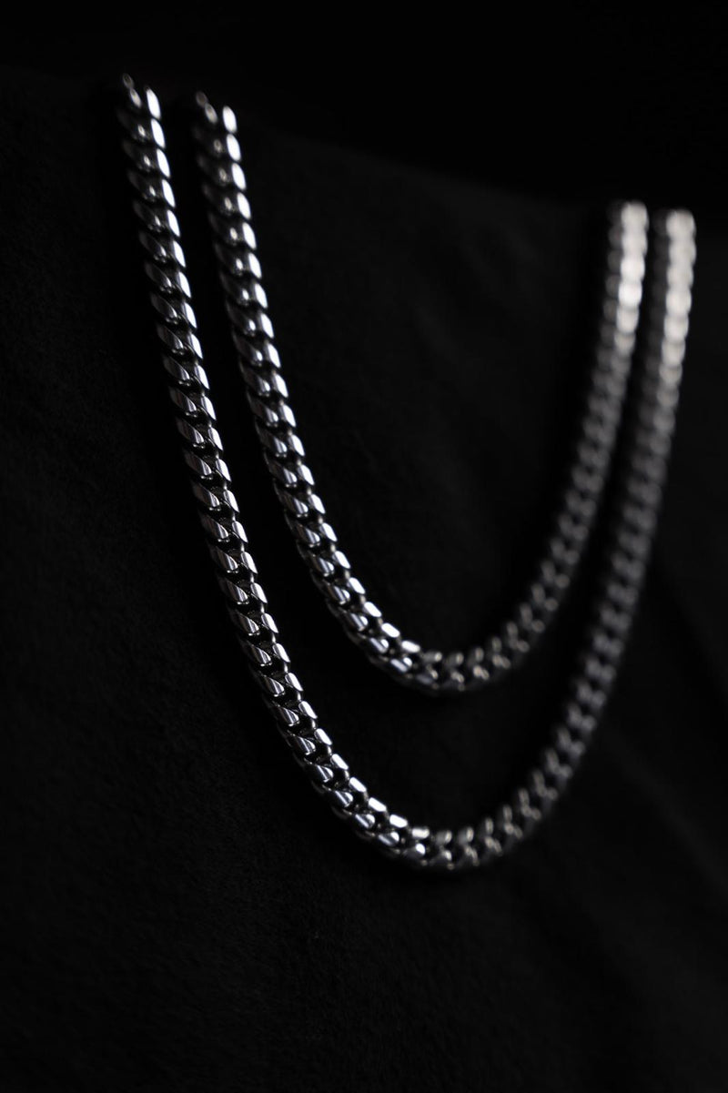 Cuban Link Chain - Silver Tone
